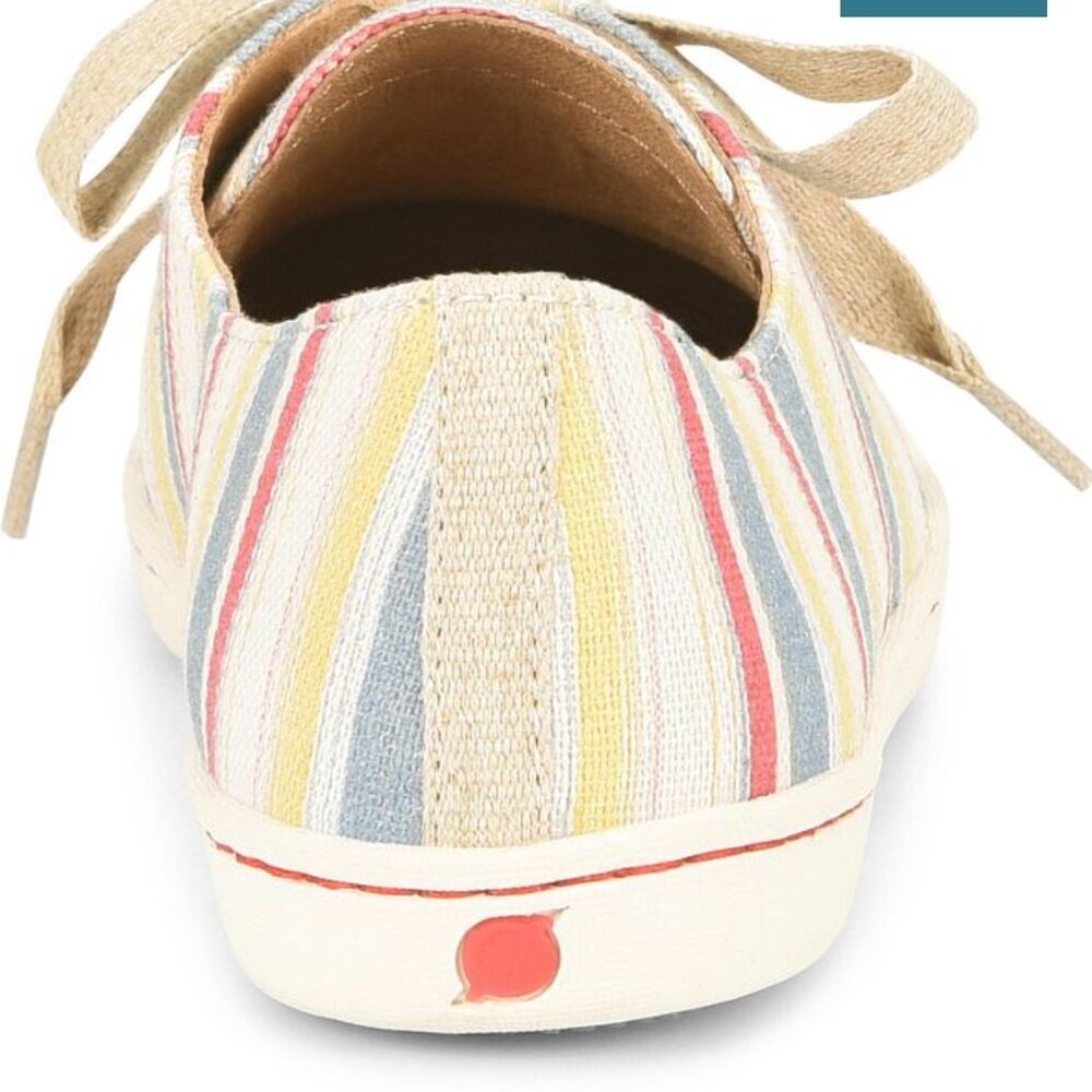 Born Datil Striped Canvas Sneakers Size 6 - Picture 6 of 10